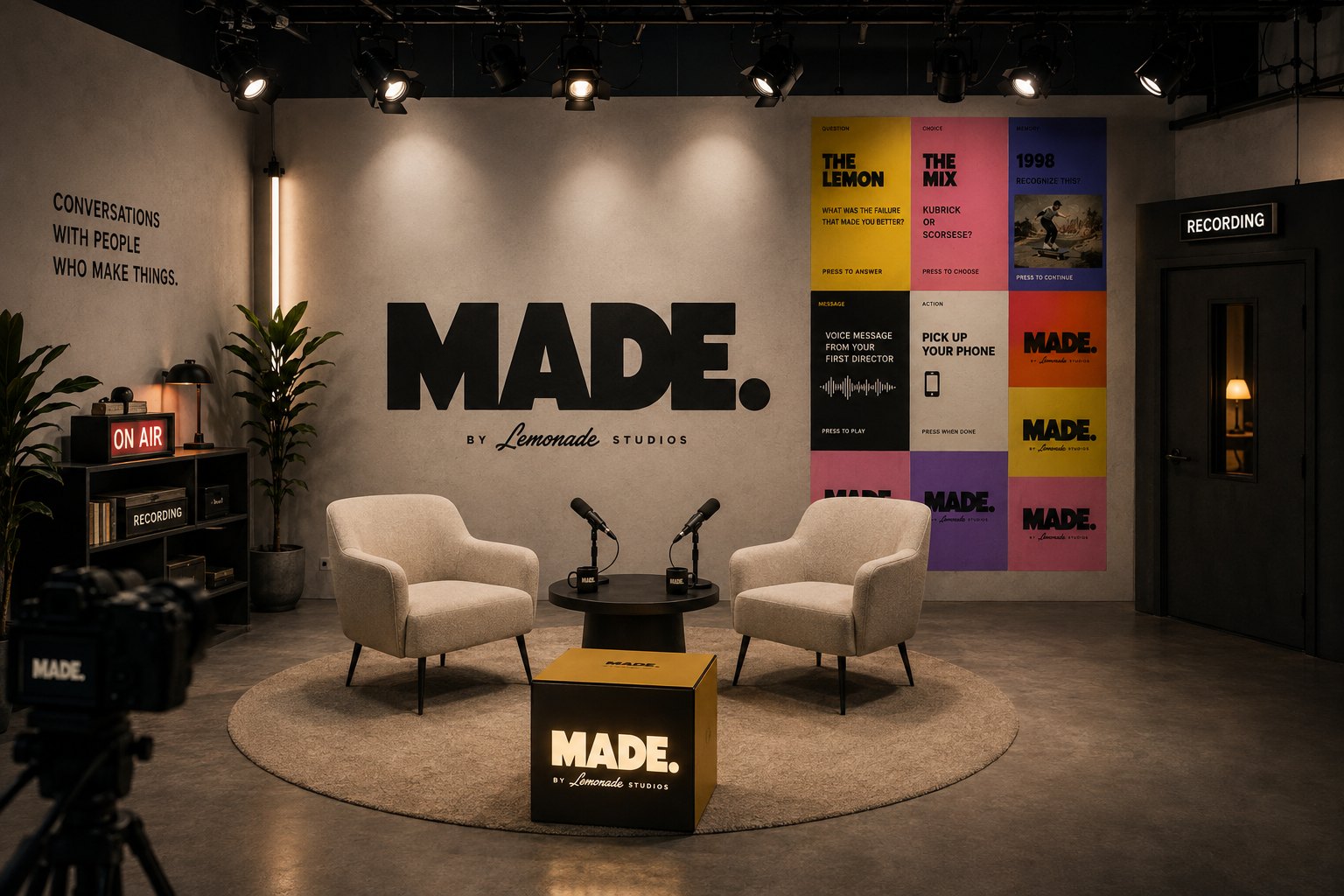 WARM GREY — MADE. studio set design