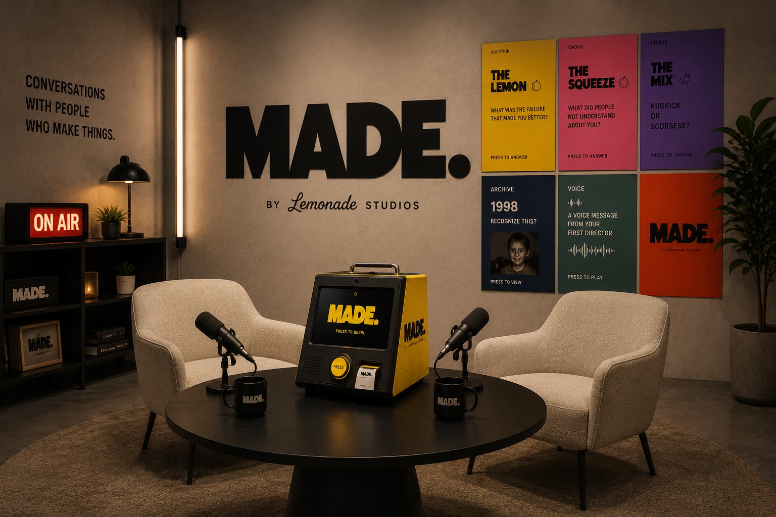 SUNSET YELLOW — MADE. studio set design